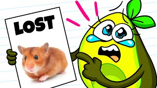 Vegetables LOST HAMSTER || Funny Situations with New Pet || Avocado Couple