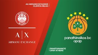 AX Armani Exchange Olimpia Milan - Panathinaikos OPAP Athens Highlights | EuroLeague RS Round 28