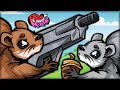 SQUIRREL WITH A GUN - Squirrel With a Gun VS Pro and Noob! (Funny Moments & Gameplay Walkthrough)