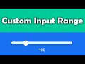 Custom Input Range | HTML & CSS & jQuery