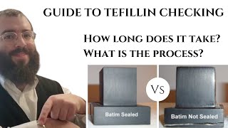 Tefillin checking,  How long does it take? Seal the Batim or not? (Gasos Batim only)