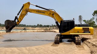 จัดว่าใหญ่ LIUGONG 936E 35.4ตัน 6สูบคอม 312HP บุ้งกี๋1.9คิวเอามาขุดทราย Big Excavator EP.1505