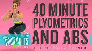 40 Minute Plyometric and Abs Workout 🔥Burn 410 Calories!* 🔥Sydney Cummings