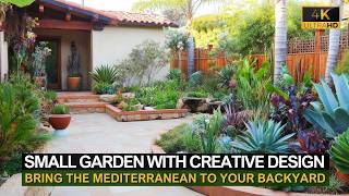 Bring the Mediterranean to Your Backyard: Transform Your Small Garden with Creative Design