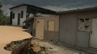 Unas 250 familias de Bucaramanga tendrán que ser evacuadas por una grieta
