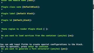 Drupal console - create block