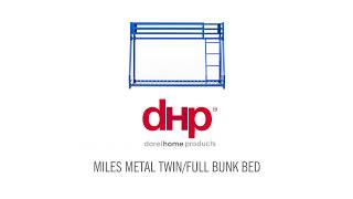 DHP Miles Metal TwinFull Bunk Bed