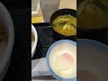 牛めし（味噌汁付き）半熟卵😲　松屋