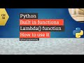 Python tutorial - Python function Lambda- How to use Lambda function  in Python