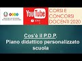 IL P.D.P. (piano didattico personalizzato), *scuola