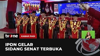 Gelar Sidang Senat Terbuka, IPDN Kukuhkan Rektor Jadi Guru Besar | Kabar Pagi tvOne