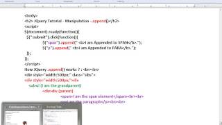 JQUERY APPEND METHOD DEMO