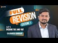 CAP II Income Tax and VAT || Full Revision Lecture 1 || CA Manish Adhikari