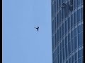 Guy accidentally falls off a skyscraper! OMG!