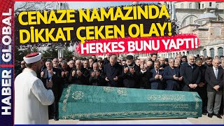 Erdoğan'ın Katıldığı Cenazede Dikkat Çeken Detay! Cenaze Bitti Herkes Bunu Yaptı...