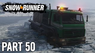 SnowRunner | Walkthrough Gameplay | Part 50 | Stuck in Ice! | Xbox One