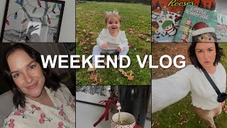 VLOG: Temu Christmas prints, overthinking outfits, dying my hair at home, family photos & more!