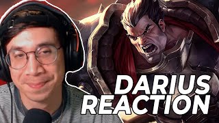 Arcane Fan reacts to DARIUS (Voicelines, Skins, & Story) | League of Legends