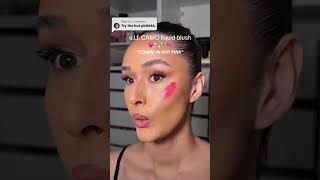 🔥 NEW ELF CAMO PINK Liquid Blush makeup review tutorial #shorts #makeuptutorial #pinkblush #howto