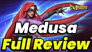 MEDUSA FULL REVIEW! RED STARS, T4 \u0026 ISO-8 | ABSOLUTE A-FORCE | MARVEL Strike Force - MSF