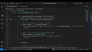 Java Word Game Demo