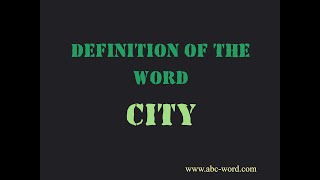 Definition of the word \