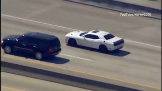 Dodge Challenger Hellcat Outruns Cops and Helicopter in High-speed Chase