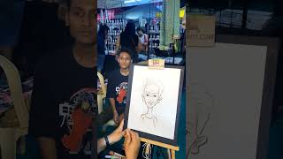 Live Caricature at a flea market. Call 9920647661 #livecaricature #livecaricatures #livesketching