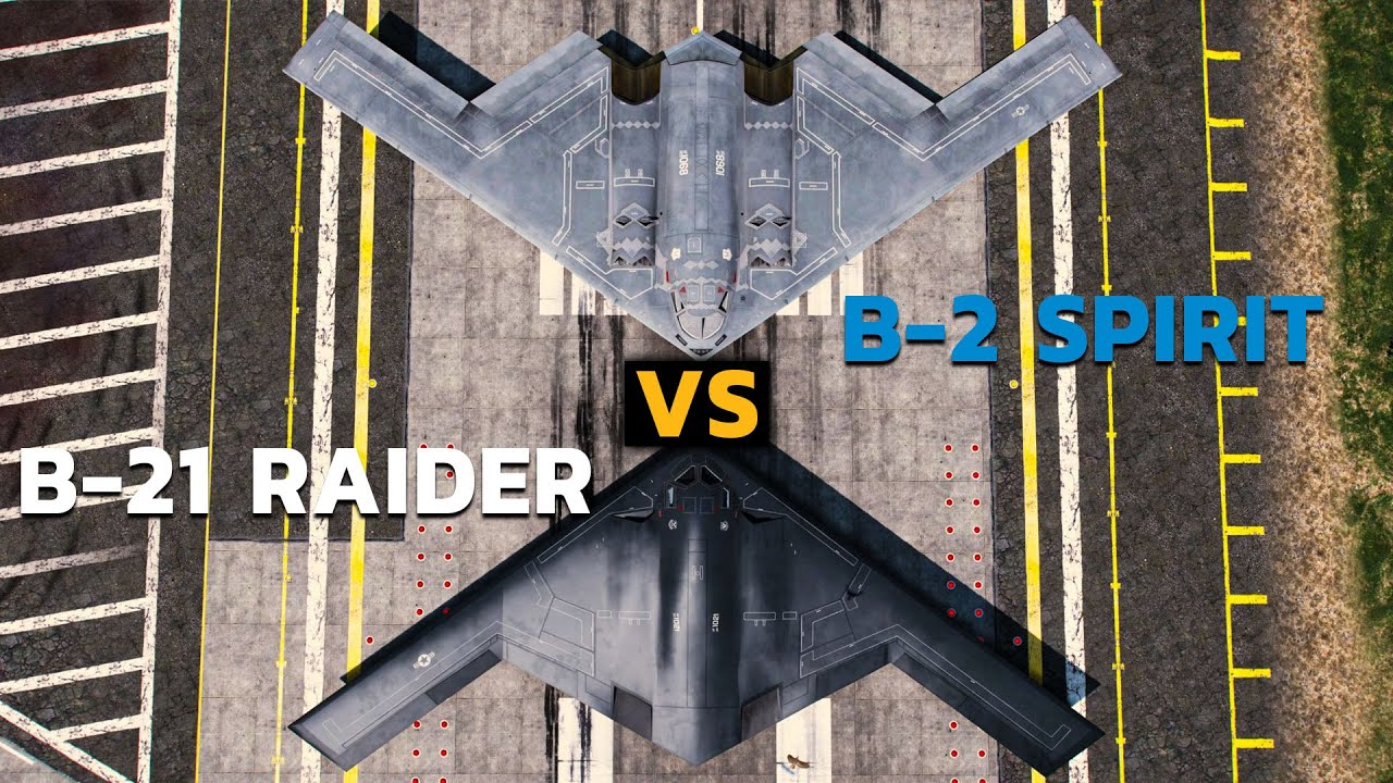 The Battle Of Bombers: B-21 Raider Vs B-2 Spirit - YouTube