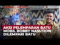 Mobil Bobby Nasution Dikerubungi dan Dilempari Batu Usai Debat | OneNews Update