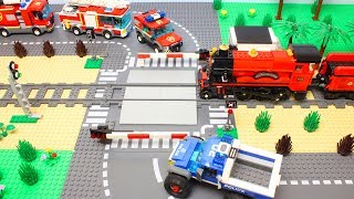 LEGO Trains Road Crossing and Cars & Trucks in Movie