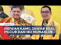 Soal Isu Munaslub Golkar, Ridwan Kamil: Saya Loyal pada Airlangga