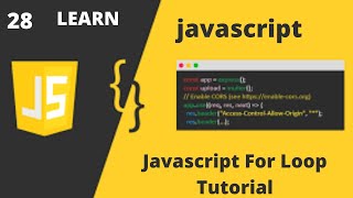 Javascript For Loop Tutorial in Urdu