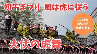 火伏の虎舞 初午まつり 2024 宮城県加美町 風は虎に従う