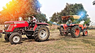 Kubota Mu4501 VS Massey 8055 ( Power test ) 💪💥 || Tractor video ||