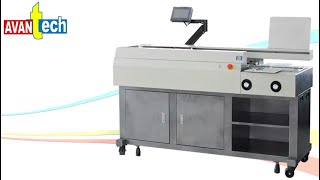 avantech encuadernadora hot melt con laterales y lomo asg 600t