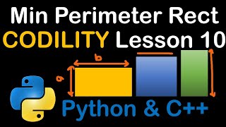 Minimum Perimeter Rectangle in Python and C++ Codility Solutions Lesson 10
