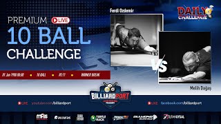 BilliardPort Challenge Match:Ferdi Ozdemir vs Melih Dağaş (10 Ball,RaceTo:11,Winner Break)