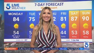 Light rain possible midweek as mild conditions continue in SoCal