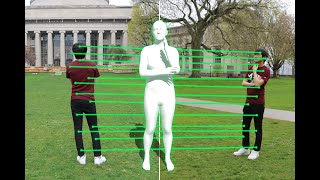 Virtual Correspondence: Humans as a Cue for Extreme-View Geometry (5 minutes overview)