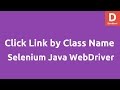 Click link by Class Name Selenium Java