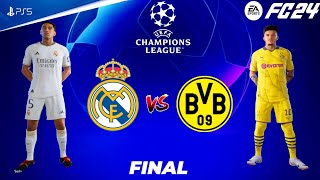 FC 24 - Real Madrid vs Borussia Dortmund | UEFA Champions League Final 2024 Full Match | PS5™ [4K60]