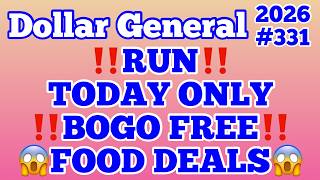 2026#331😱Dollar General Couponing‼️RUN‼️TODAY ONLY‼️BOGO FREE FOOD DEALS‼️STOCK UP NOW‼️MUST WATCH👀👀