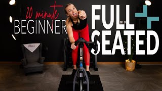 20 Minute FULL SEATED Beginner Indoor Cycling Workout