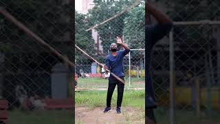 Silambam double stick throw catch #stickmansilambam #silambam #karrasamu #kalaripayattu #shorts