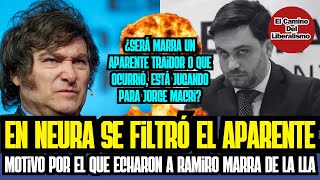 En NEURA se filtró el aparente motivo por el que echaron a Marra de la Libertad Avanza