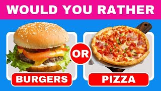 Would You Rather? Junk Food Edition 🍕🍫 | #1 | 🍔 Pick One Kick One JUNK FOOD Edition 🍟 | QUIZ PRIME