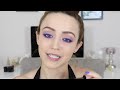 easy colorful makeup tutorial summer blue u0026 bright lips