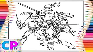 Ninja Turtles on IPad/@coloringpagestv /Leonardo/Donatello/Raphael/Michaelangelo/Diviners - Escape