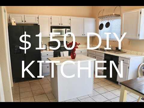 DIY Faux Granite Countertops and Painted Cabinets $150 TOTAL!! DIY Faux Granite Countertops and Painted Cabinets $150 TOTAL!!